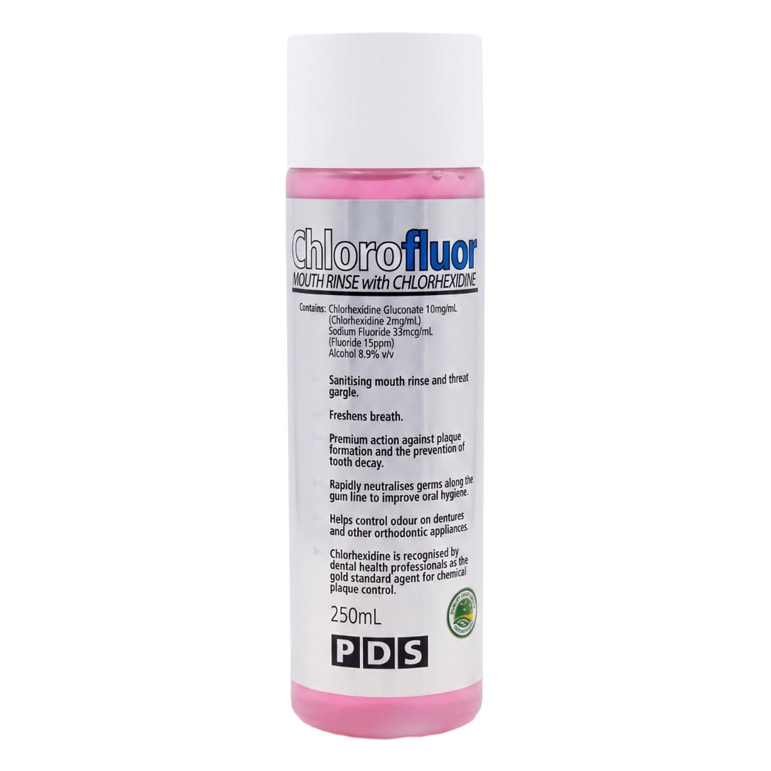 PDS Chlorofluor Mouthrinse 250ml Bottle PDS Chlorofluor Mouthrinse 250ml Bottle