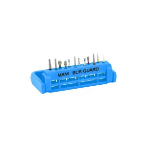 Mani Bur Holder Steri-Bur Guard Autoclavable Blue Holds 12 FG & RA Burs