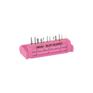 Mani Bur Holder Steri-Bur Guard Autoclavable Pink Holds 12 FG & RA Burs