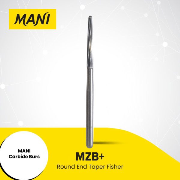 Mani Tungsten Carbide Bur MZB+ 015 Zekrya Long Taper FG OS Oral Surgery 25mm (4)